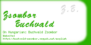 zsombor buchvald business card